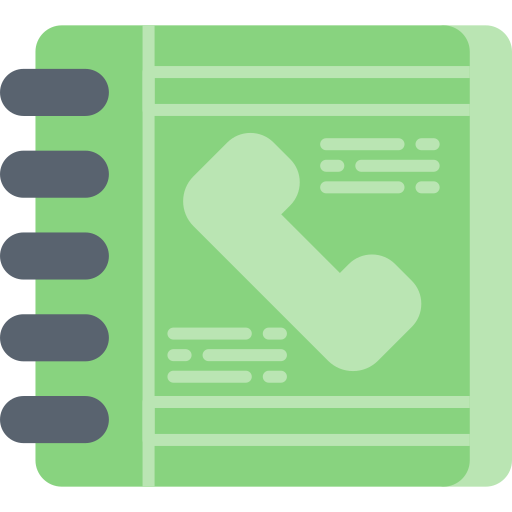 directorio telefónico icono gratis