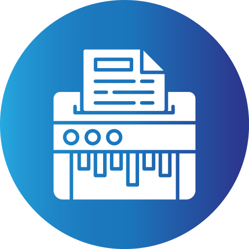 Paper Shredder Generic gradient fill icon