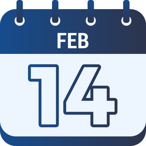 14 de febrero icono gratis