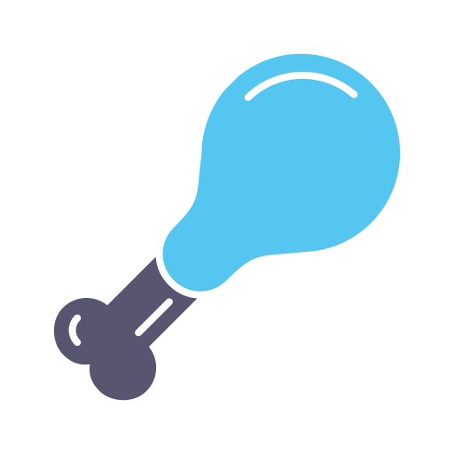 Куриная нога бесплатно иконка