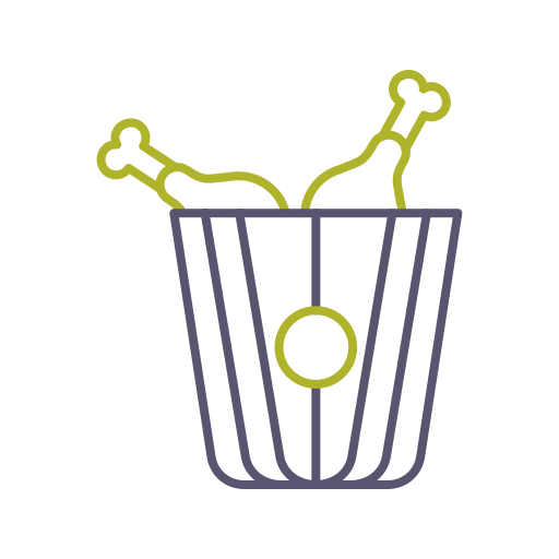 Fried chicken free icon Fried chicken free icon