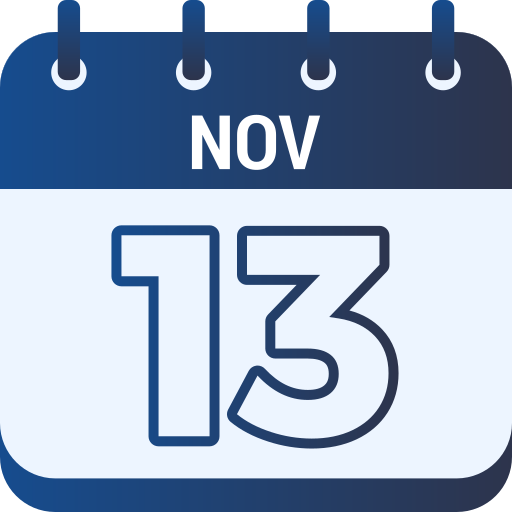 13 de noviembre icono gratis