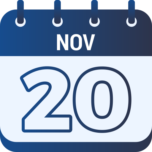 20 de noviembre icono gratis