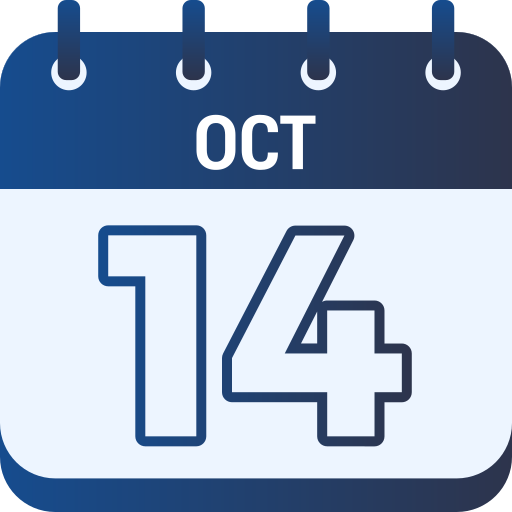 14 de octubre icono gratis