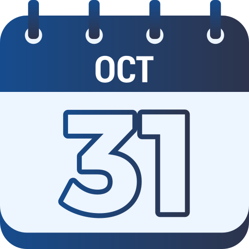 31 de octubre icono gratis