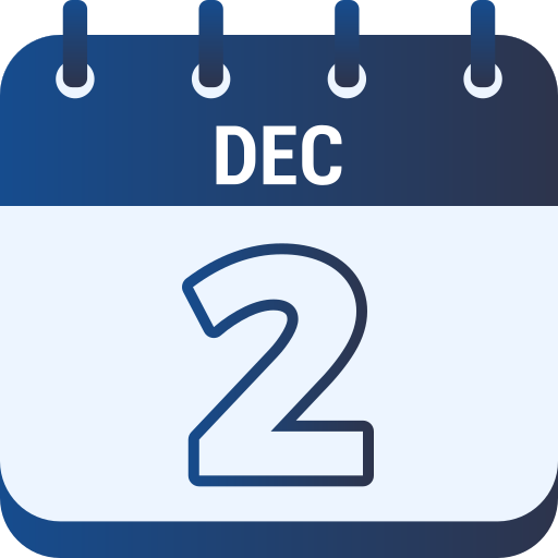 2 de diciembre icono gratis