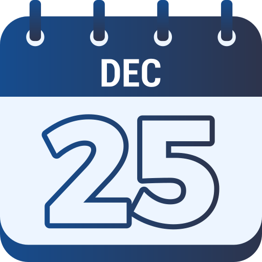 25 de diciembre icono gratis