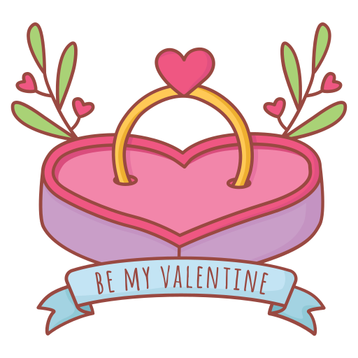 Engagement ring Stickers - Free valentines day Stickers