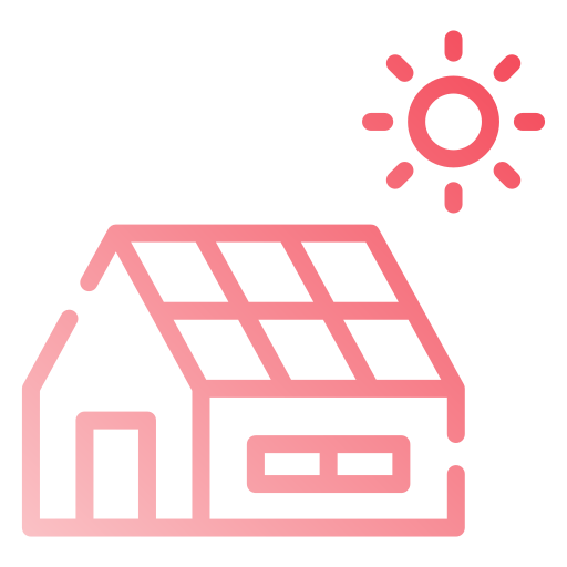 casa solar icono gratis