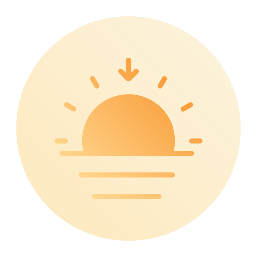 Sunset Generic gradient fill icon