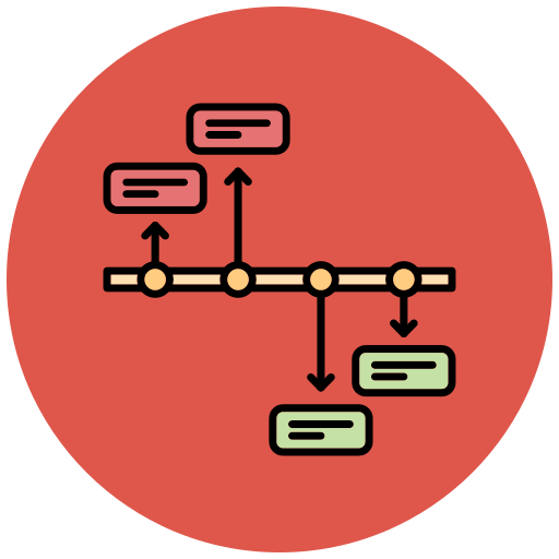 Timeline Generic Color Lineal Color Icon