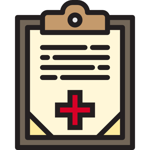 historial médico icono gratis