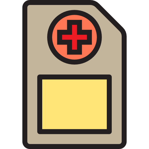 historial médico icono gratis