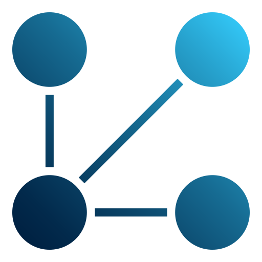 Network Generic gradient fill icon