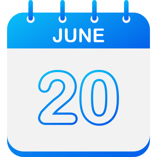 20 de junio icono gratis