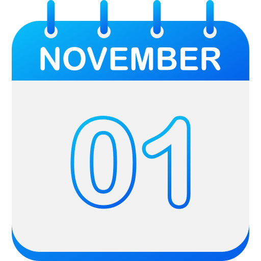 1 de noviembre icono gratis