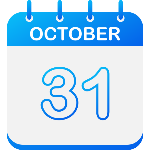 31 de octubre icono gratis