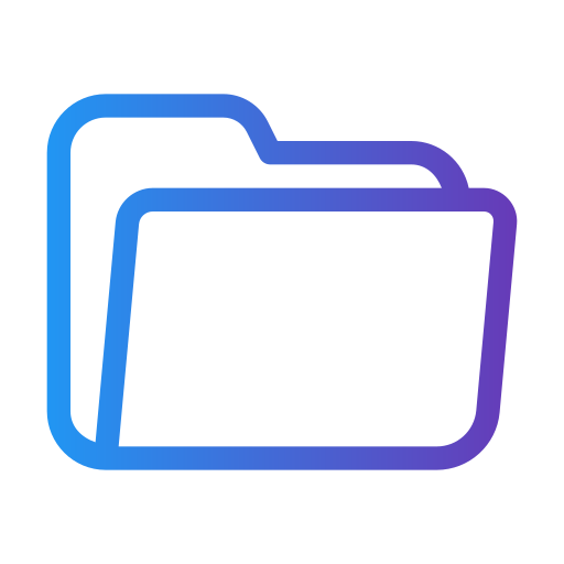 Folder Generic gradient outline icon