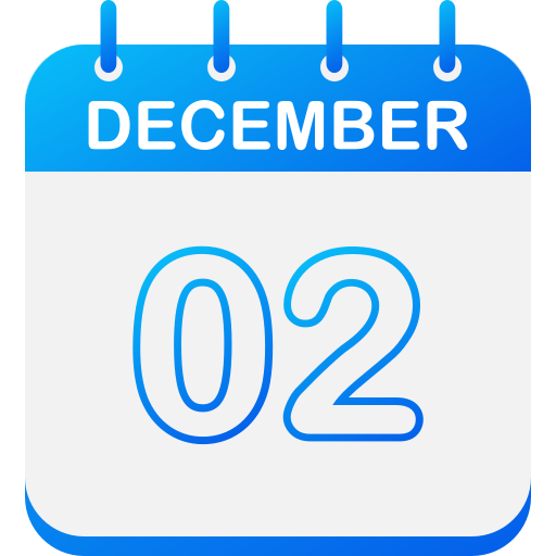 2 de diciembre icono gratis