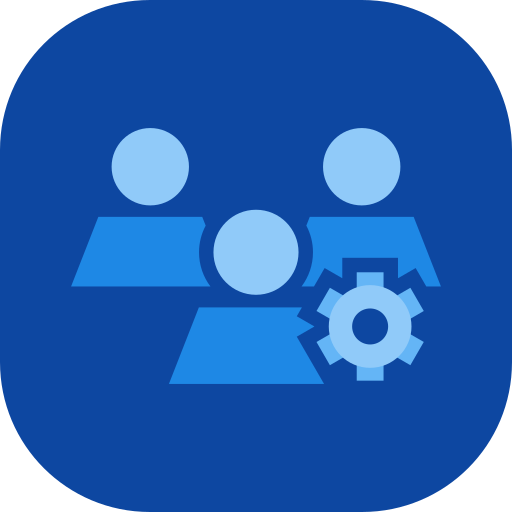 Users gear free icon Users gear free icon