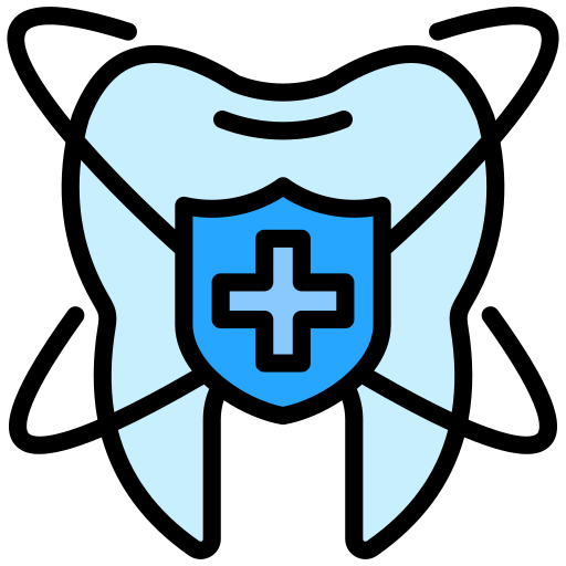 seguro dental icono gratis