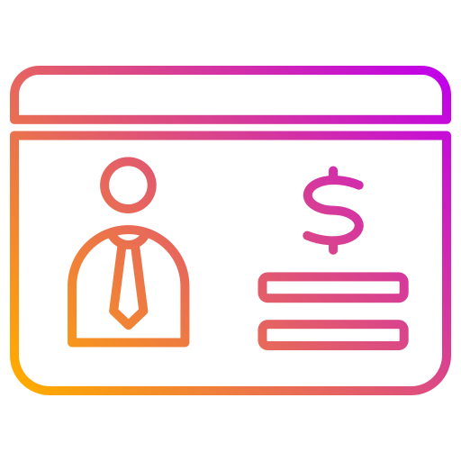 Bank account Generic gradient outline icon