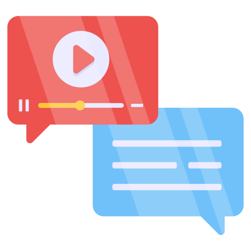 chat de video icono gratis