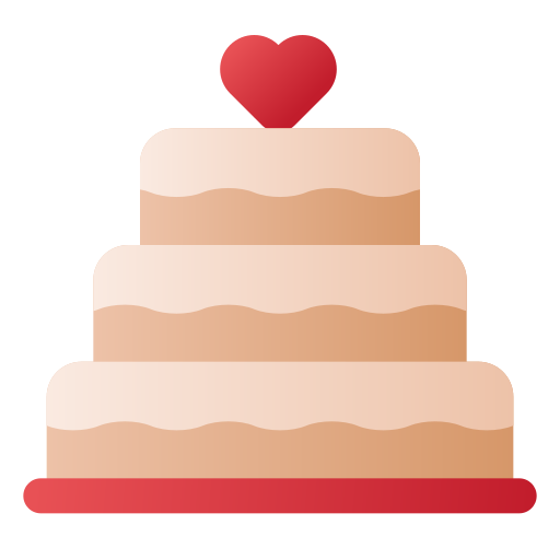 pastel de boda icono gratis