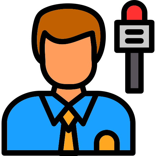 Journalist Generic color lineal-color icon