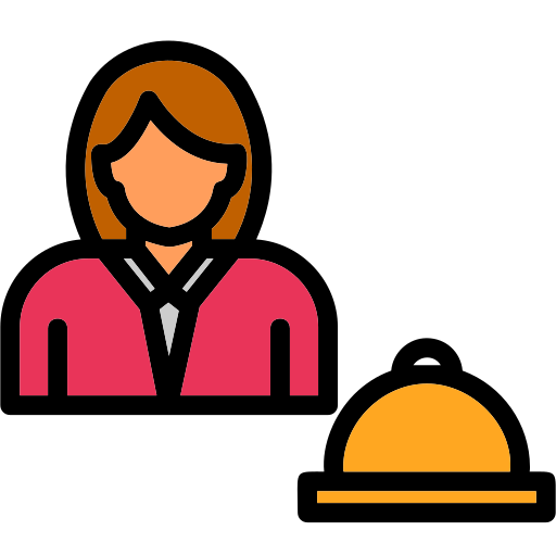 Waitress free icon Waitress free icon