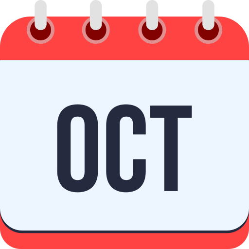 October Generic color fill icon