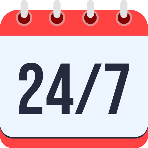 24-7 grátis ícone