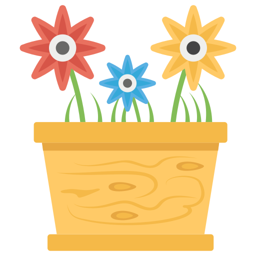 canasta de flores icono gratis