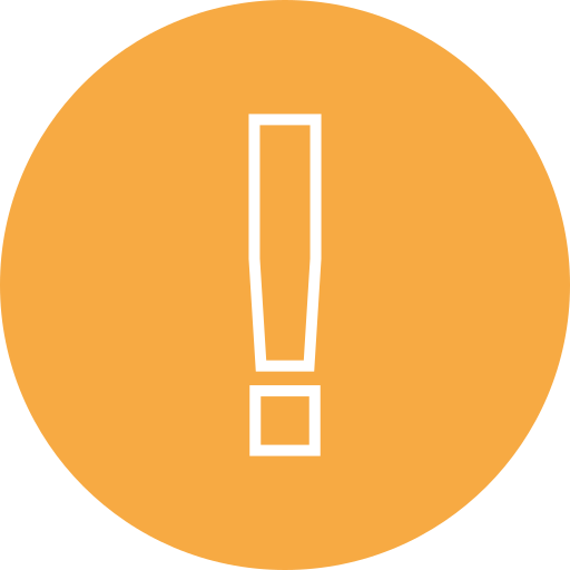Exclamation mark free icon