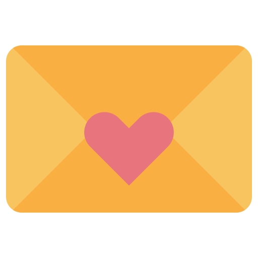 carta de amor icono gratis