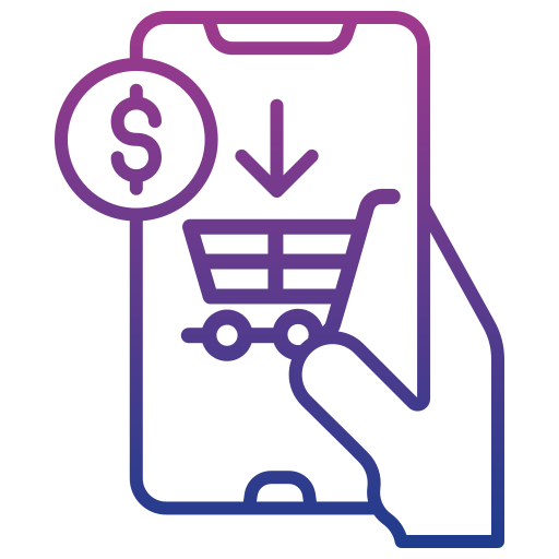 compra en línea icono gratis