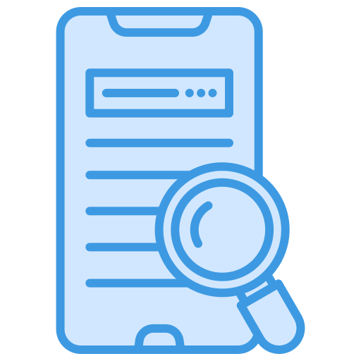 Mobile search free icon