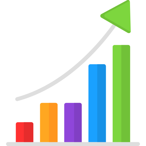 Growth graph Generic color fill icon