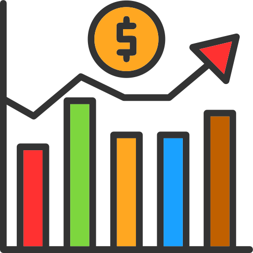 Market fluctuation Generic color lineal-color icon