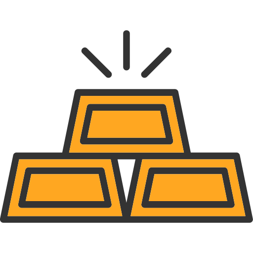 Золотые слитки бесплатно иконка