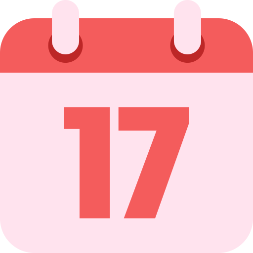 de diecisiete icono gratis