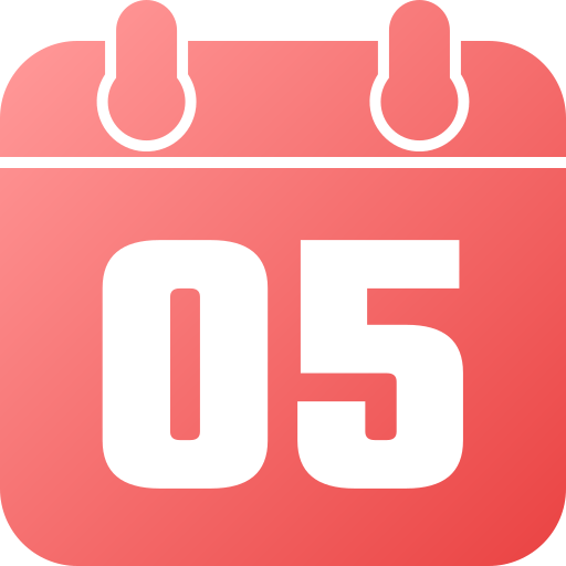 número 5 icono gratis