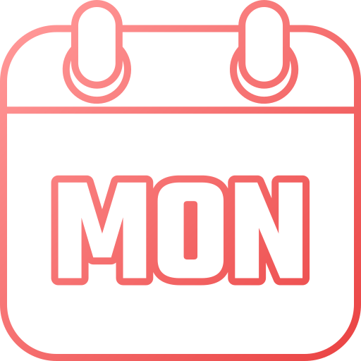 Monday Generic gradient outline icon