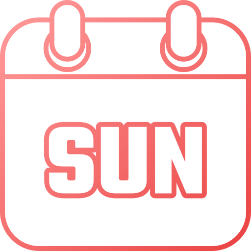 Sunday Generic gradient outline icon