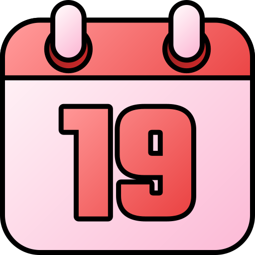 diecinueve icono gratis