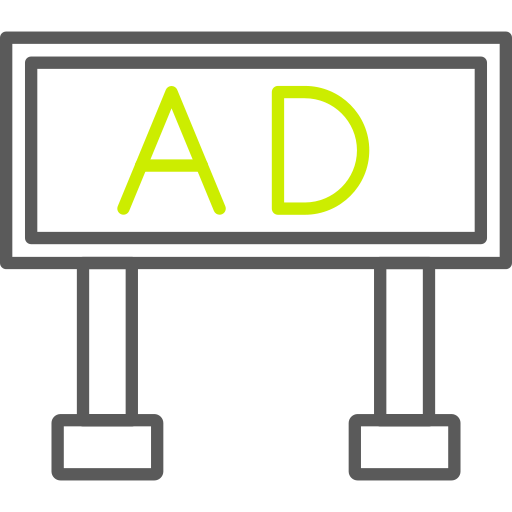 estande de publicidade grátis ícone