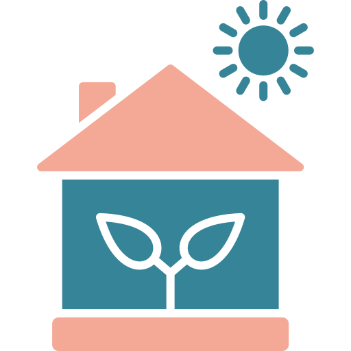 hogar ecológico icono gratis