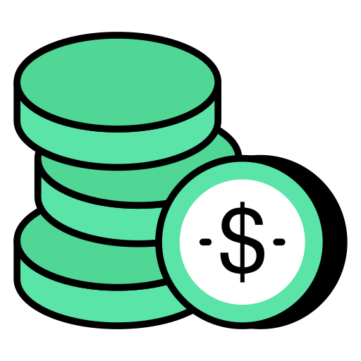 moeda de dólar grátis ícone