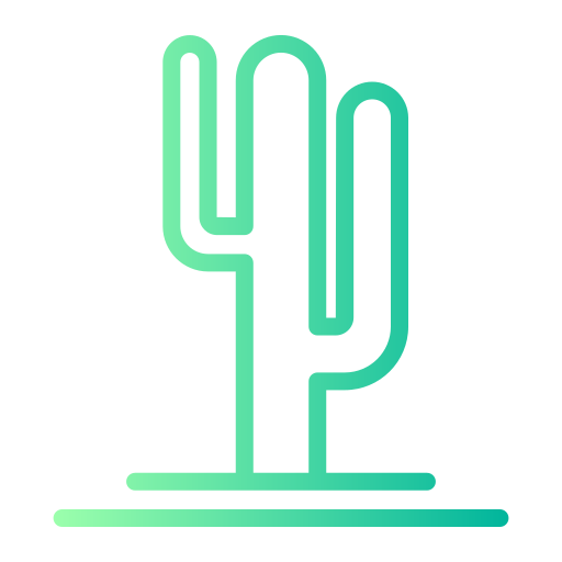 Cactus Generic gradient outline icon