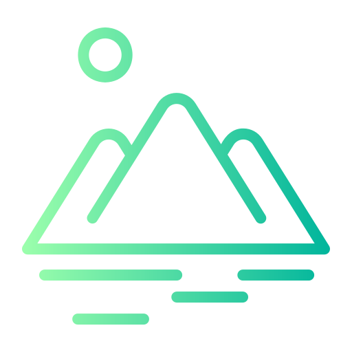 Mountain Generic gradient outline icon